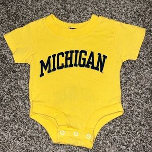 Michigan Go Blue Onsie 6 Months